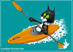 Poster Chat Kayak